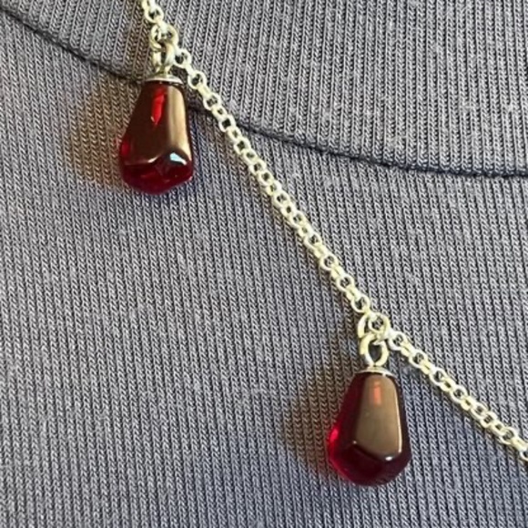 Persephone Greek Roman Goddess Pomegranate and Seeds Handmade Silver Necklace - Picture 3 of 16